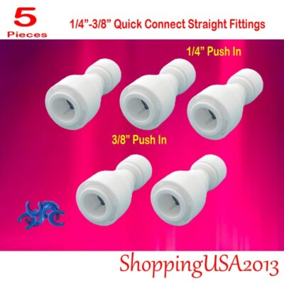 Uxcell 3/4 Inch BSP Female To 3/8 Inch OD Quick Connect Fitting - Push-in Tube Connector For RO Water Systems