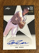 ROC RIGGIO 2020 Leaf Perfect Game BLACK AUTO #34/50 Oklahoma St, YANKEES ROCKIES