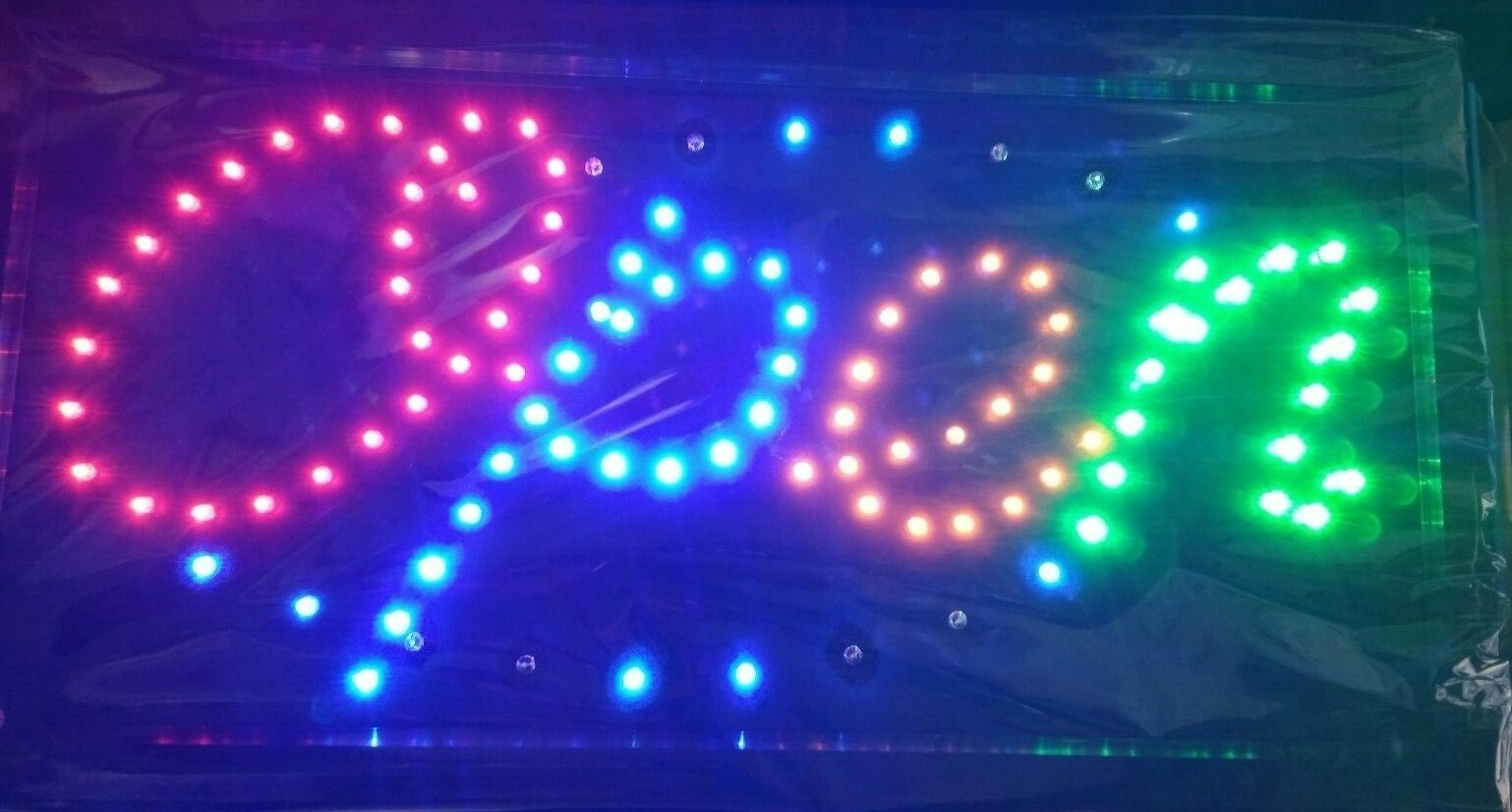 Open store neon sign 19X10″ indoor ultra bright flashing led beauty display