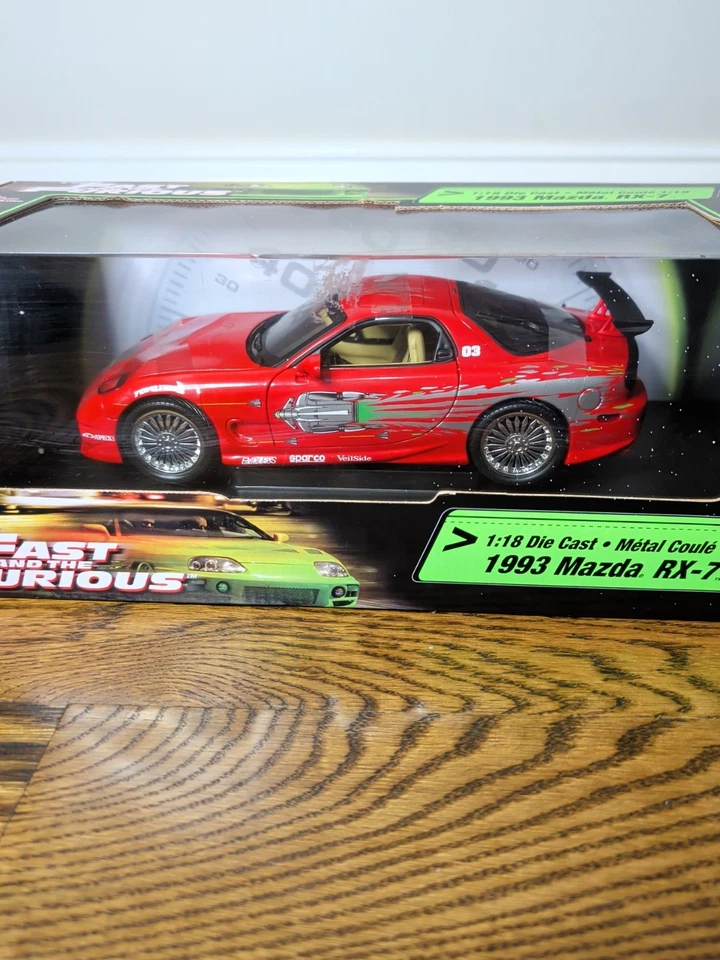 Fast & Furious 1993 Mazda RX-7 1:18 Diecast Car by Ertl – New In Box - Image 2 of 4