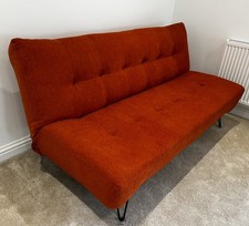 Glasswells Lewis Sofa Bed Orange
