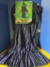 Girls Wicked Elphaba Dress With Cape & Hat Halloween Costume Sz. Med 7/8