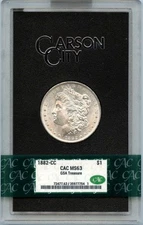 1882-CC $1 Morgan Dollar GSA HOARD S$1 CACG MS63 CAC