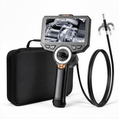 4.9FT 4-Way Articulating Borescope with Light, True 1080P HD Inspection Camera