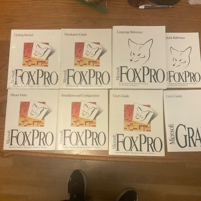 Microsoft FoxPro Users Guides & Language Reference Books Only for Windows