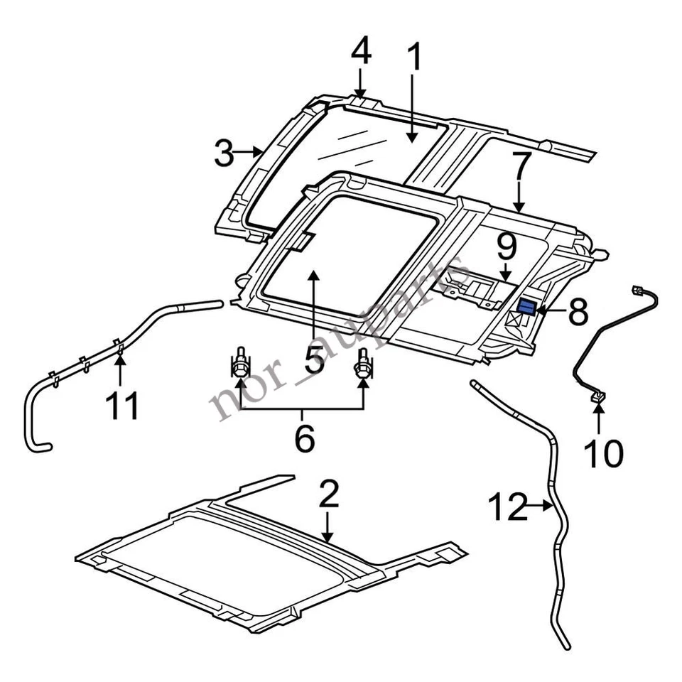 Nuevo motor de techo corredizo 68056964AA para Dodge Ram 3500 2005-2009 Dodge Foto 4 de 4