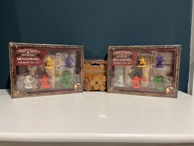 Rum & Bones: Second Tide -  Mercenaries Sets #3 and #4 (New Sealed CMON) w/coins