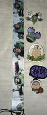 Toy Story Buzz Lightyear Lanyard Starter Set With 5 Pins Disney NEW