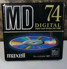 1- Sealed Maxell Minidisc recordable 74 min MD-74RM NEW