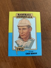 Chief Bender 1980-87 SSPC Baseball Immortals #64 Philadelphia Athletics HOF