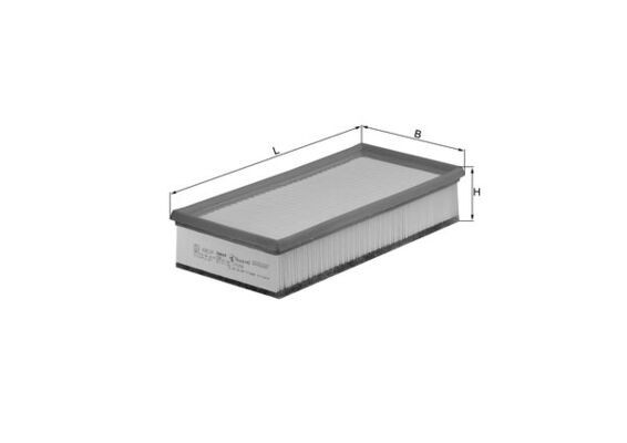 MAHLE LX 1296 Air Filter for CITROËN,FIAT,LANCIA
