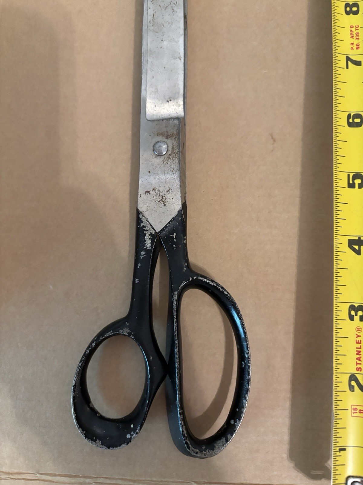 Vintage 12 Inch Scissors Shears Made in USA - No Maker Mark
