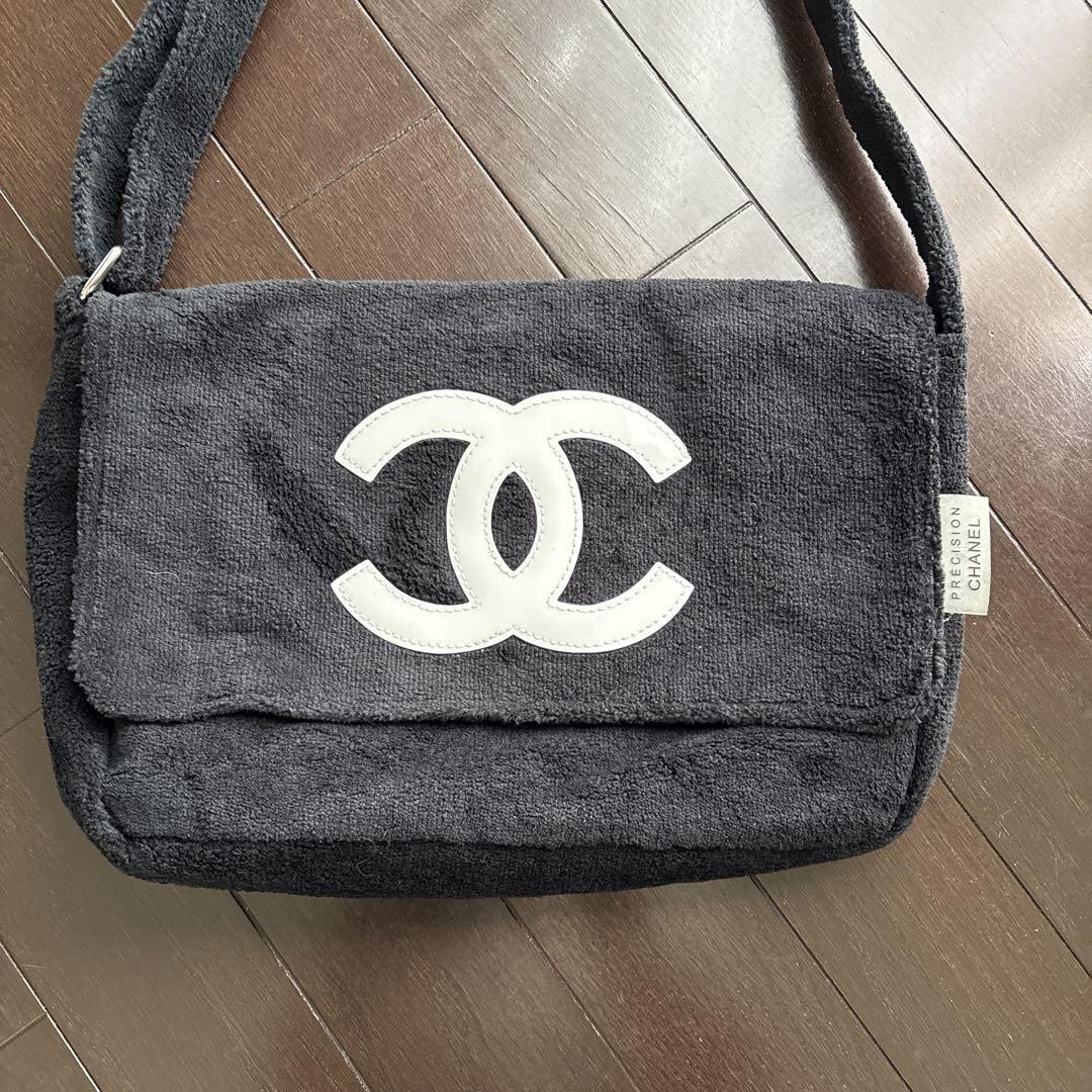 CHANEL Pile Shoulder Bag Auth Gray Medium Women France 119013 | eBay