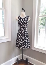 Ann Taylor Black Ivory A-Line Dress - Women’s 4 WORN ONCE