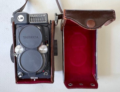Étui En Cuir Marron Pour Yashica 44 LM TLR – Appareil Photo Argentique – Réparé