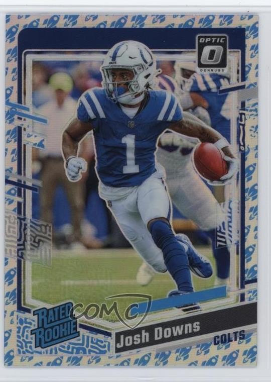 2023 Panini Donruss Optic Rated Rookie Rocket Prizm Josh Downs #248 1sg8