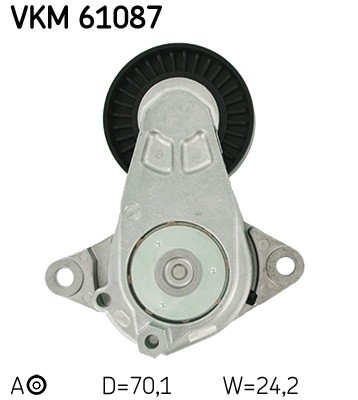 Upper SKF-OE VKM 61087 Belt Tensioner, V-ribbed belt for DAIHATSU,TOYOTA - Image 6