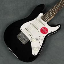 Squier by Fender Mini Strat Laurel Fingerboard Black Mini Guitar Black