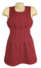 Women's Sans Souci Geometric Red Mini Dress, Sz S
