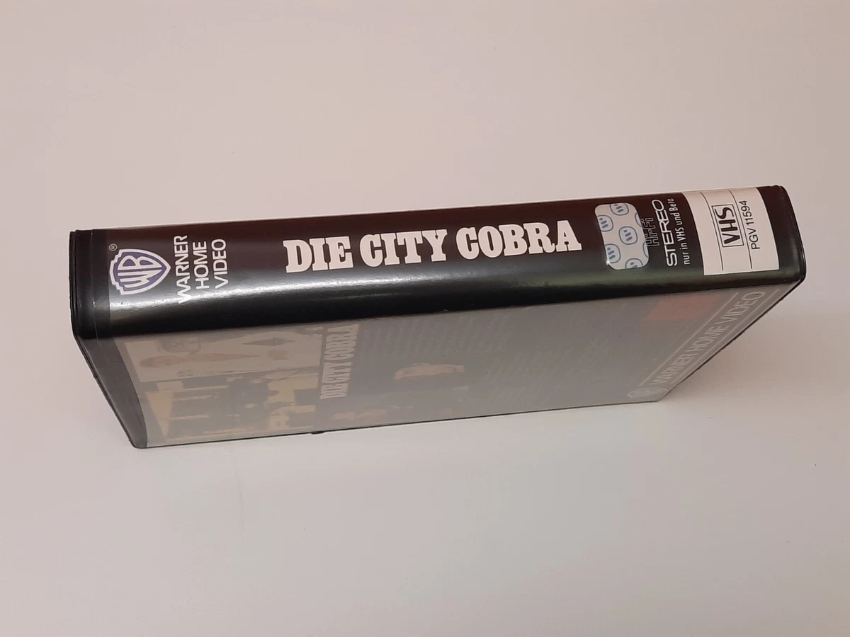 Die City Cobra 1986 Uncut VHS German PAL Warner Video Großbox Sylvester Stallone