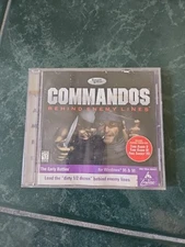 Commandos: Behind Enemy Lines PC CD Military Tactic Video Game Vintage