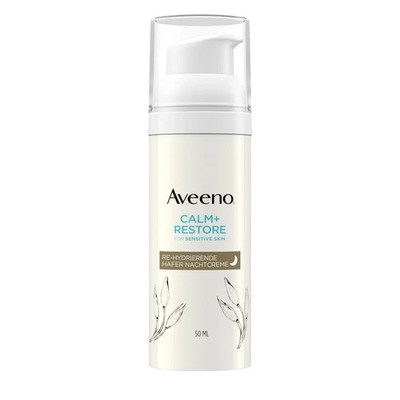 Aveeno Calm + Restore Hafer feuchtigkeitsspendende Nachtpflege, 50 ml