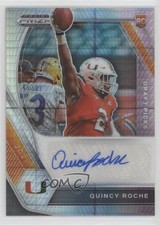 2021 Panini Prizm Draft Picks Hyper Quincy Roche #DPA-QRO Auto 0c6