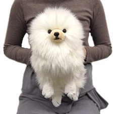 Sun Lemon Pomeranian cream size S Fluffy Plush Doll Toy Knee Dog series NEW