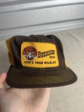 Vintage K-Brand K-Products USA Rare Buckhorn Beer 70's Snapback Trucker Hat 