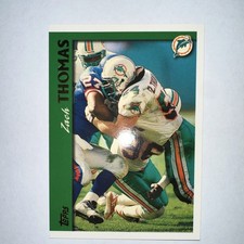 Topps 1997 Zach Thomas #366 Miami Dolphins NFL Football Card Base Set