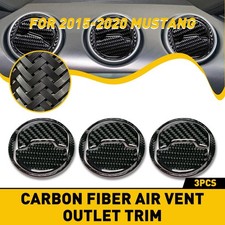 3* Carbon Fiber Center Console Air Vent Outle...