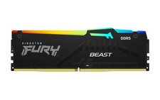 Kingston FURY Beast 8GB 6000MT/s DDR5 CL36 RGB Desktop Memory 8GB, Black