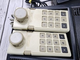 Coleco ColecoVision 2400 Game Console w/ 2 Controllers & 2 Keypad Gemstiks