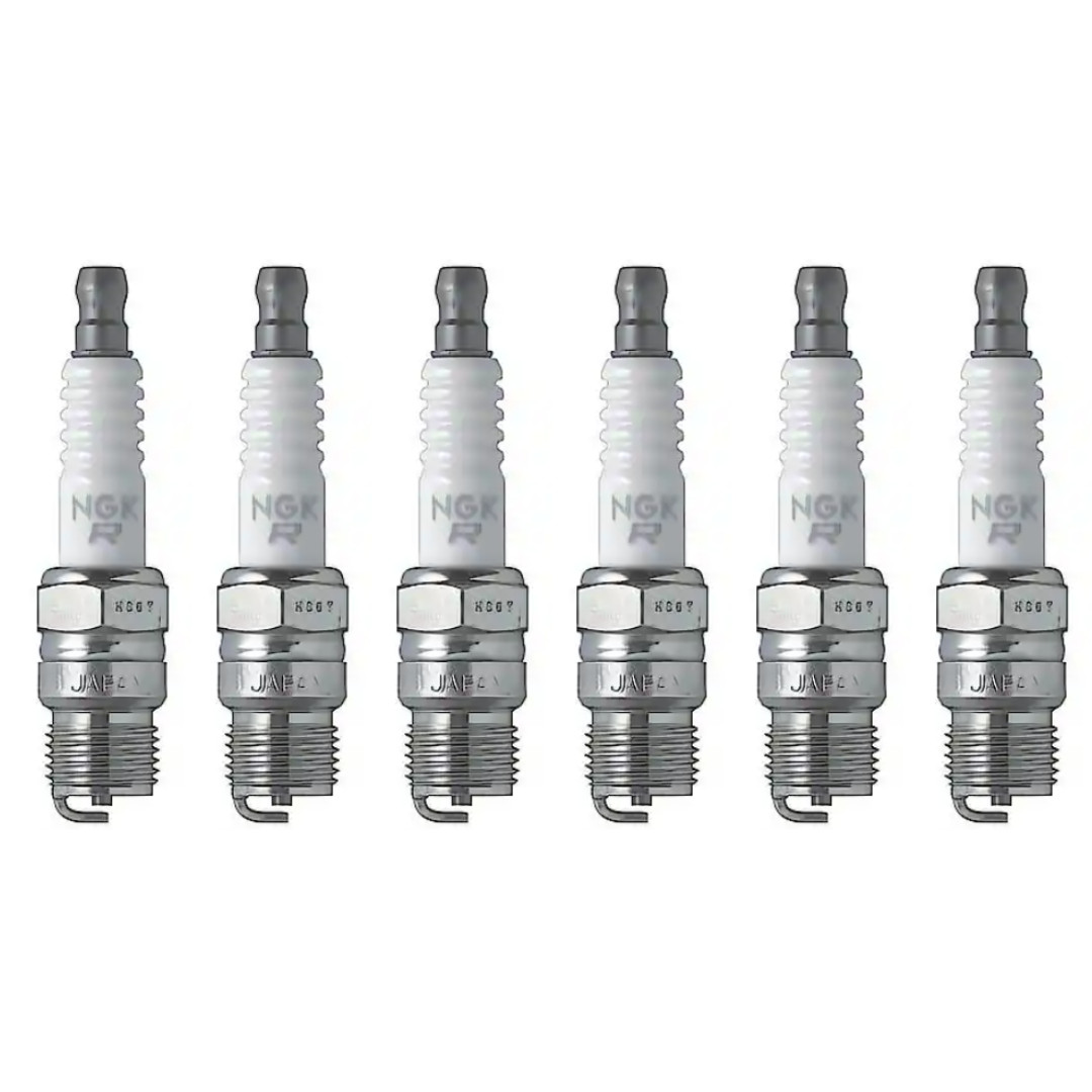 6 NGK Spark Plug #BR6FS Taper Seat Made In Japan