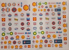GAS CLEAR WATER-SLIDE DECALS FOR HOT WHEELS 1:64 scale made in USA