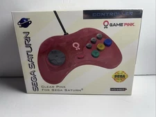 Sega Saturn - Retro-Bit Controller Clear Pink Limited Run Games - Brand New