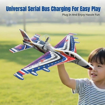 USB Wiederaufladbares Schaumstoff Flugzeug Spielzeug für Kinder, Schaumstoff Flugzeug Jet Spielzeug. Jungen Geschenk - Bild 1 von 4