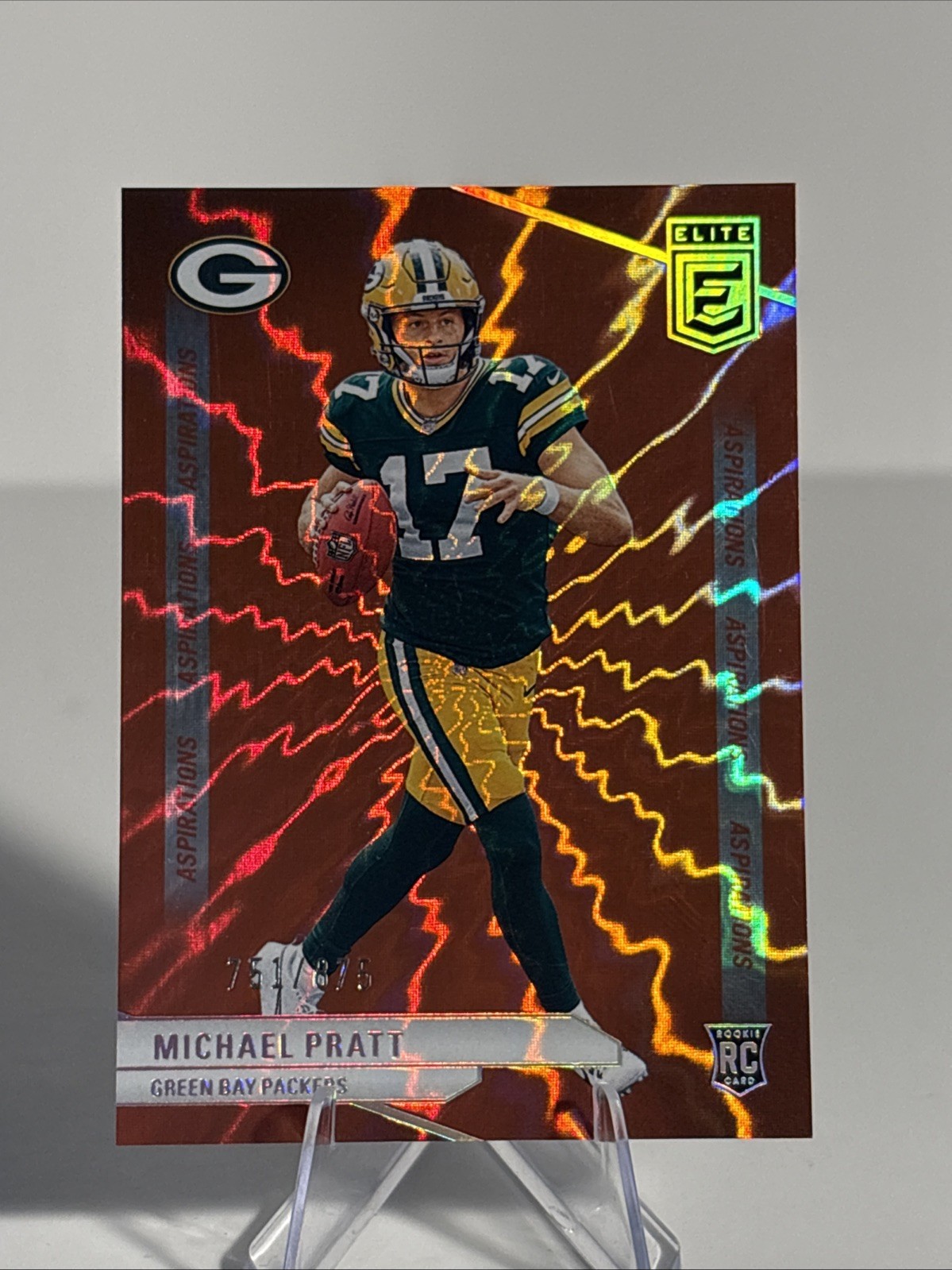 2024 Donruss Elite Rookies Aspirations Shimmer /875 Michael Pratt #135 Rookie RC
