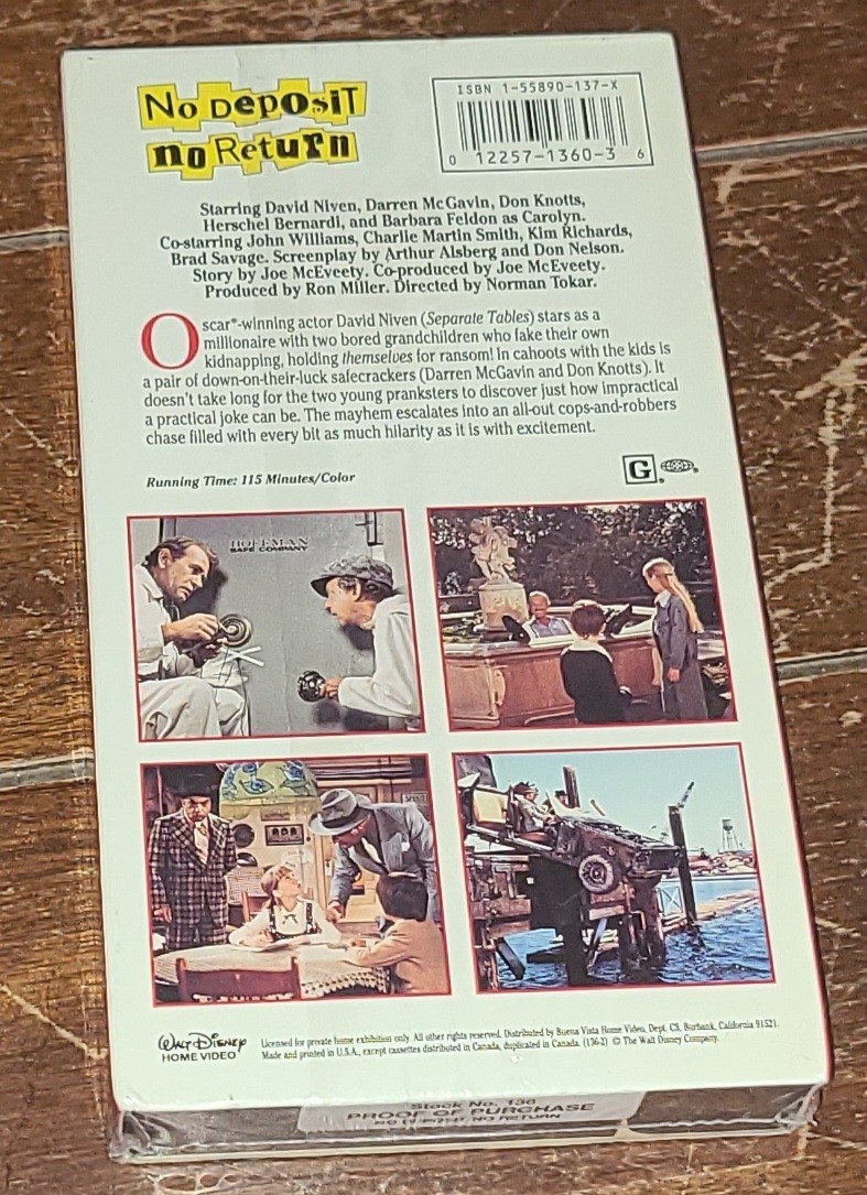 No Deposit, No Return (VHS, 1997) for sale online | eBay