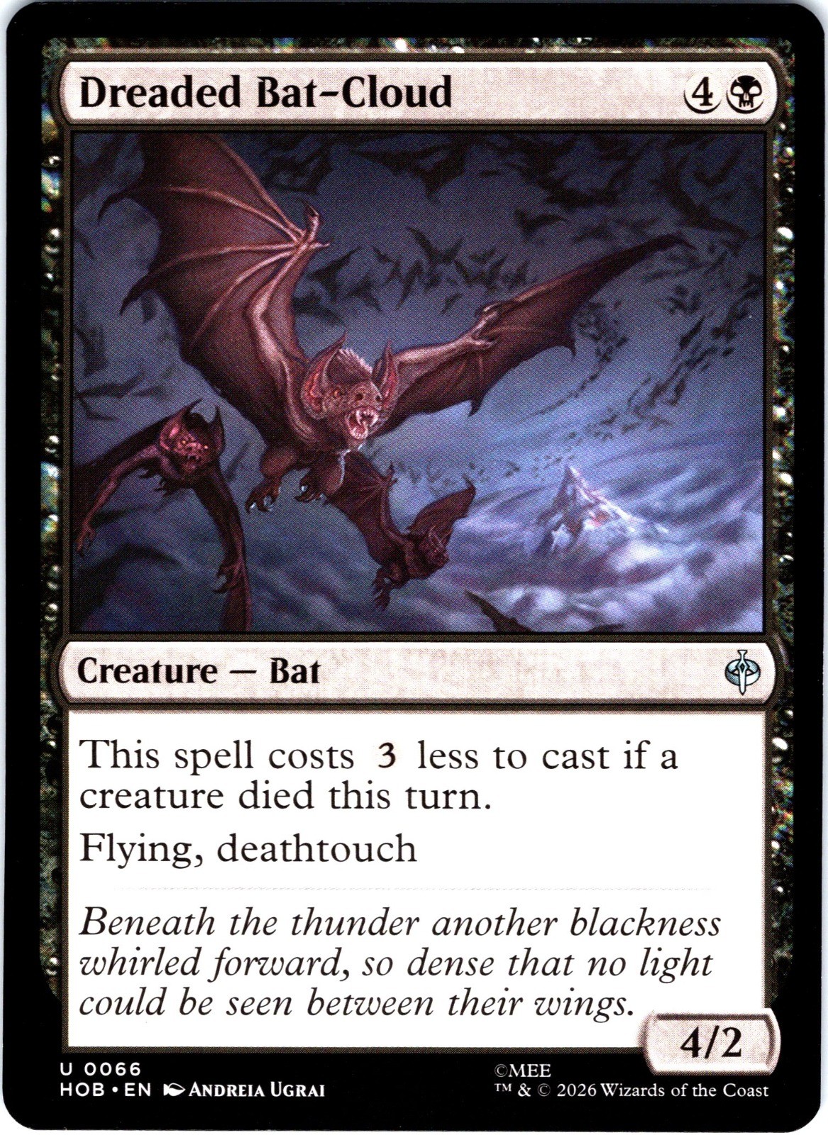 Dreaded Bat-Cloud U The Hobbit 66 NM