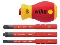 Wiha Softfinish® Electric Slimvario Stubby Screwdriver Set, 4 StüCk WHA41230