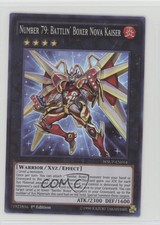 Number 79: Battlin' Boxer Nova Kaiser 1st Ed. YuGiOh World Superstars