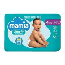 Mamia Size 4 Ultra-Fit Baby Nappies - 48 Per Pack  x Various Pack Options