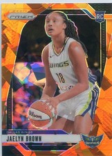 2024 Panini Prizm WNBA JAELYN BROWN RC ROOKIE #31 ORANGE ICE PRIZM