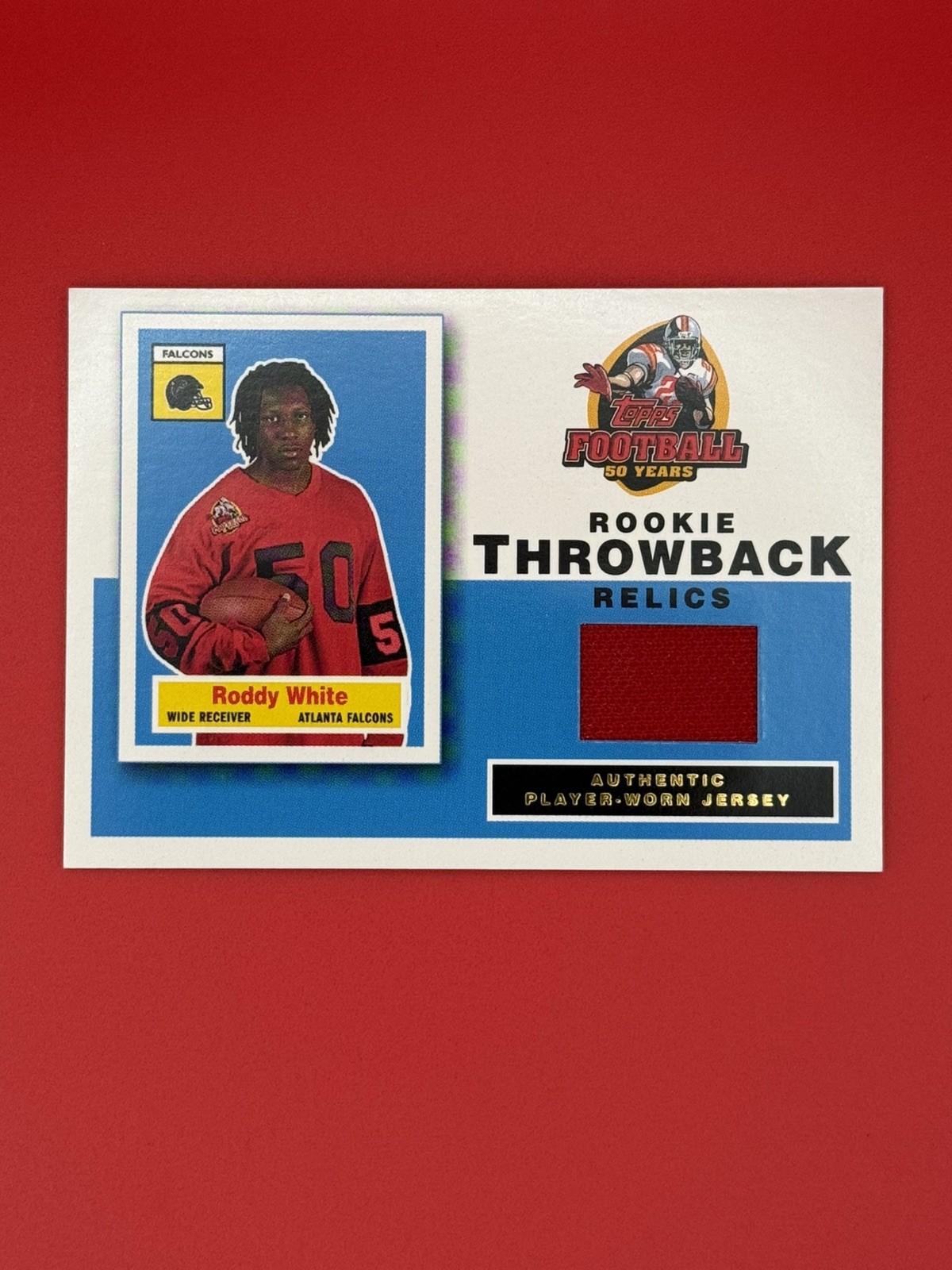 Roddy White Topps Rookies Throwback Relics #RTRW Rookie Throwback Relics