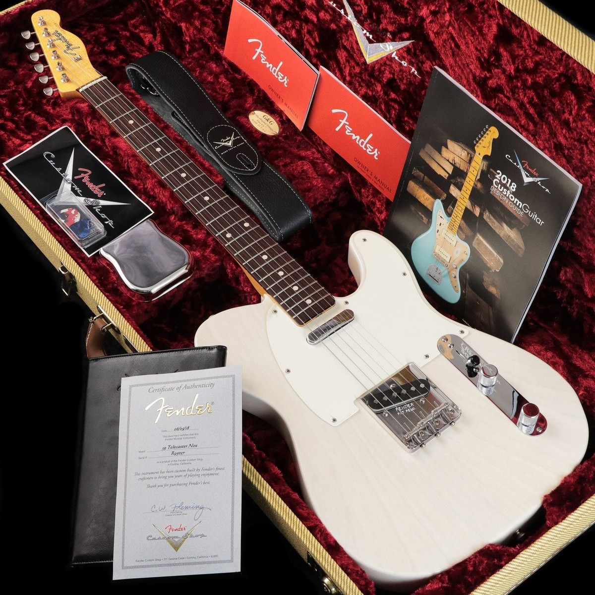 ギター Fender custom shop 1959 Telecaster NOS Fender Custom Shop 1959 Telecaster Custom NOS - Chocolate 3