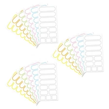 18 Sheets Classification Sticky Stickers Adhesive Name Tag Labels