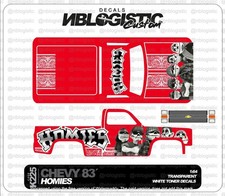 '83 CHEVY SILVERADO Custom WaterSlide Decal for hot wheels 1/64