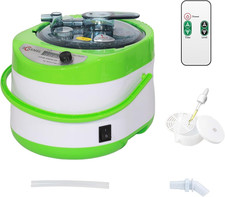 Portable 4L Sauna Steamer with Remote Control  Timer for Body Detox - Green