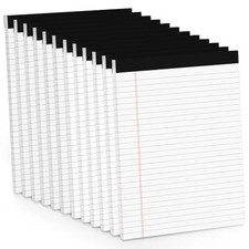 12 Pack Note Pads 8.5 x 11 White Legal Pads 8.5 x 8.5 x 11 Inch 12 Pack-White